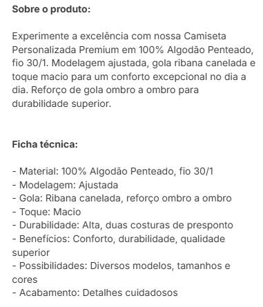 Camiseta Premium - Minimalista