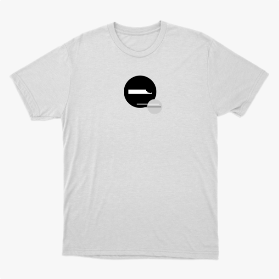 Camiseta Básica - Minimalista Asymmetry — O vazio, a Continuidade e a Dúvida